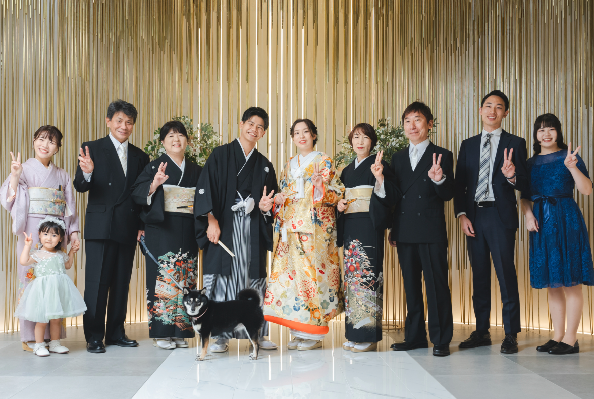 家族と「和ん装」フォトウェディング